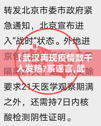 【武汉再现疫情数千人发热?系谣言,武汉再现疫情数千人发热?系谣言吗】