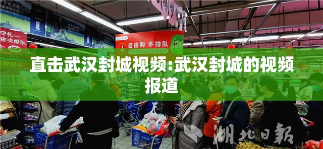 直击武汉封城视频:武汉封城的视频报道