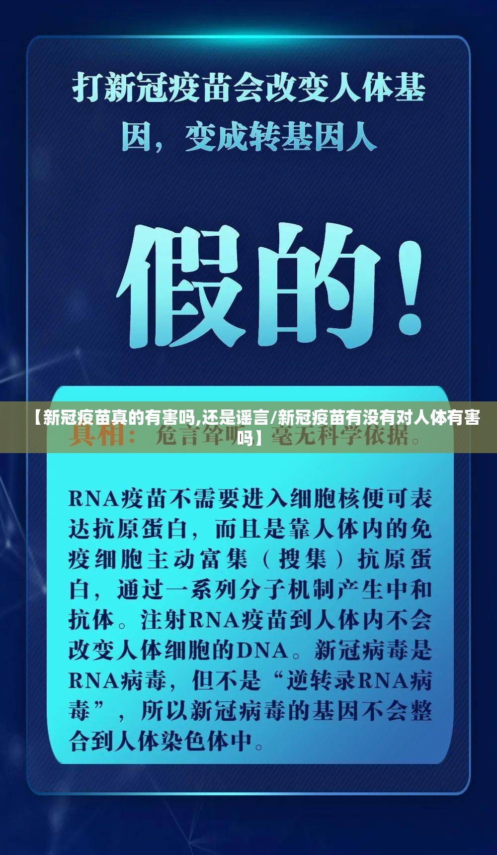 【新冠疫苗真的有害吗,还是谣言/新冠疫苗有没有对人体有害吗】