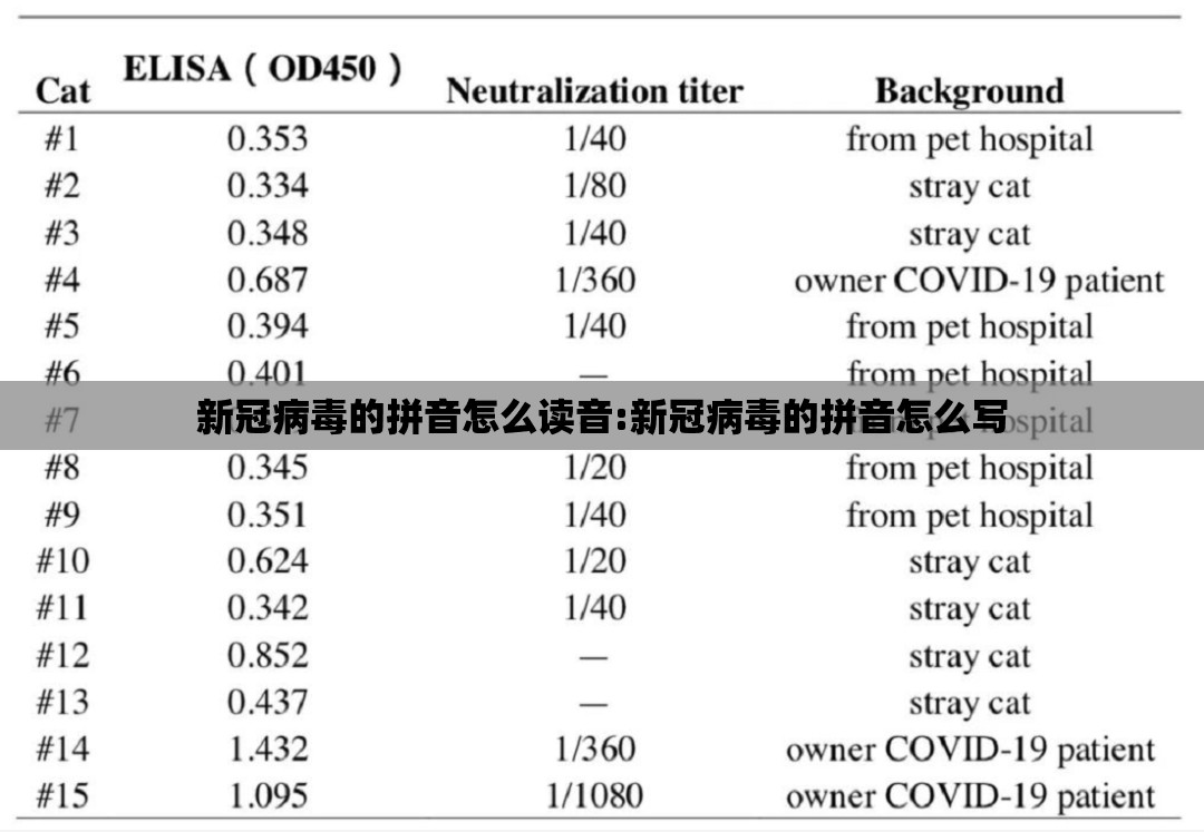 新冠病毒的拼音怎么读音:新冠病毒的拼音怎么写