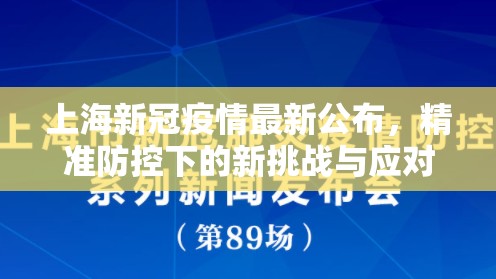 上海新冠疫情最新公布，精准防控下的新挑战与应对
