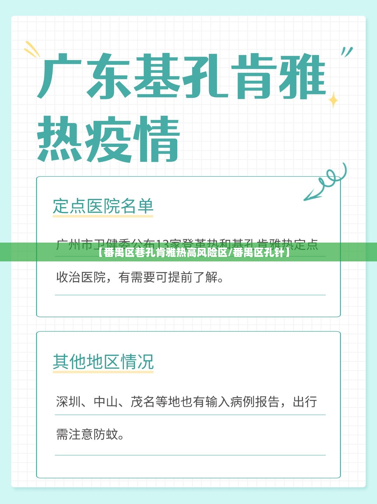 【番禺区巷孔肯雅热高风险区/番禺区孔针】