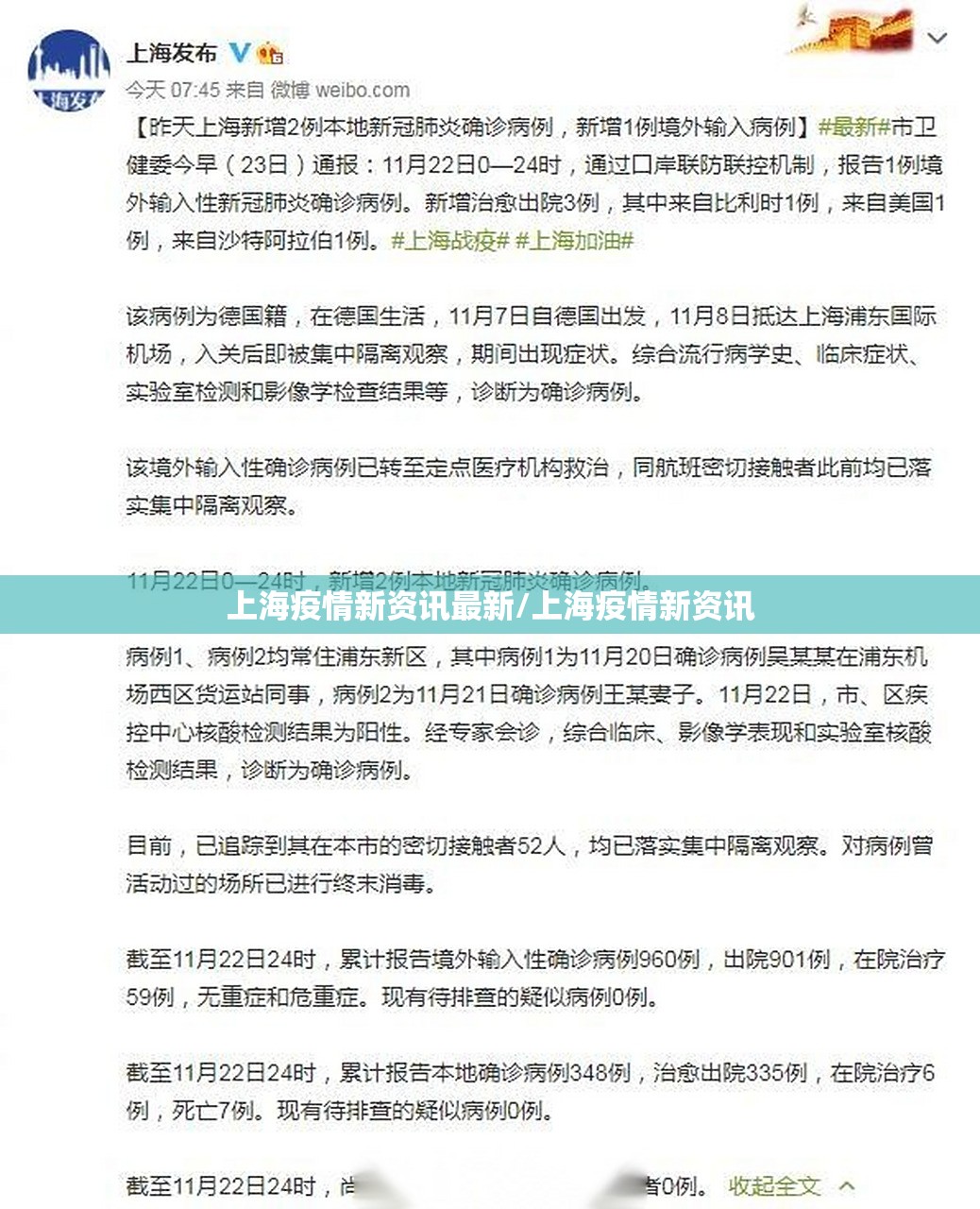 上海疫情新资讯最新/上海疫情新资讯