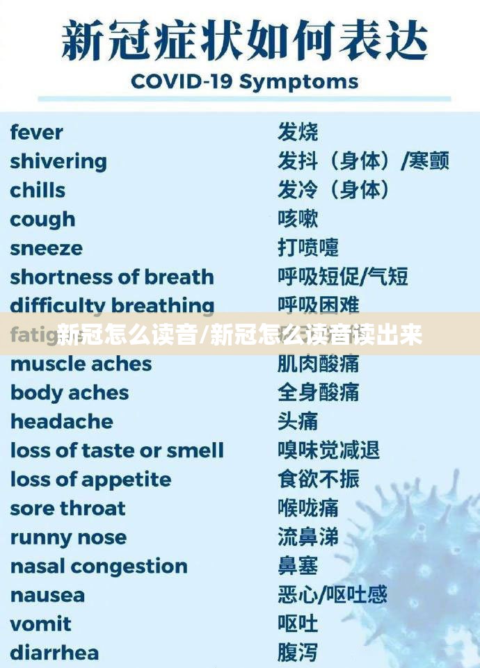 新冠怎么读音/新冠怎么读音读出来