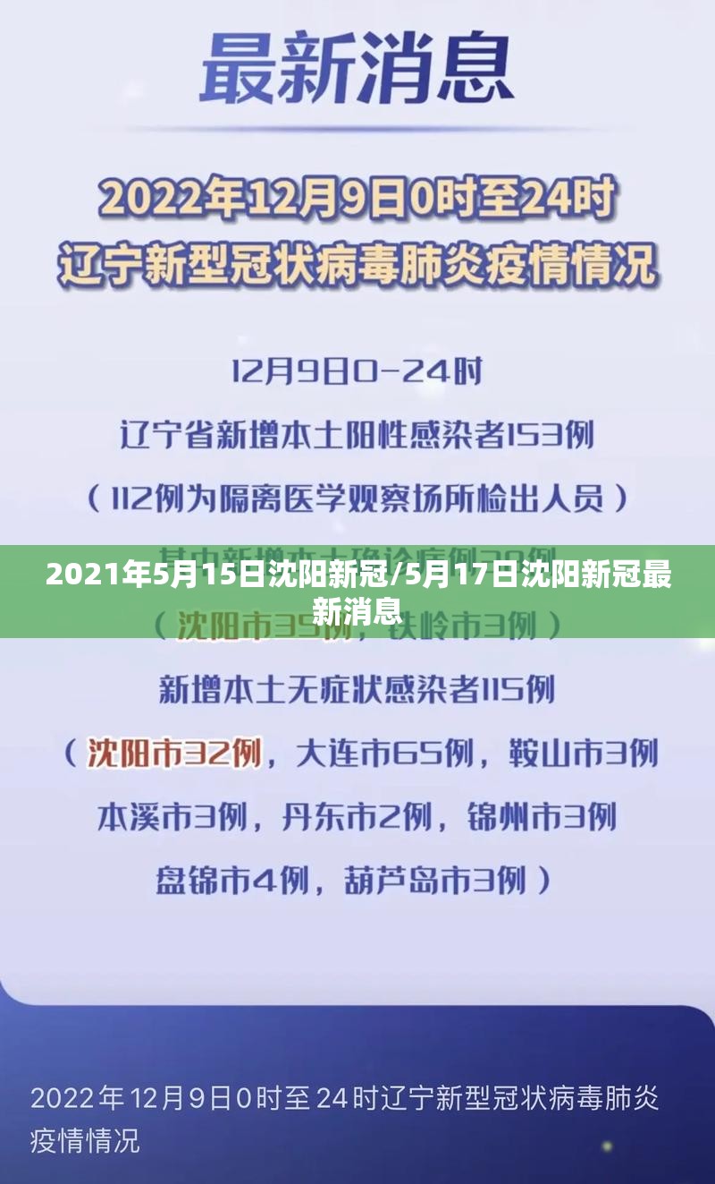 2021年5月15日沈阳新冠/5月17日沈阳新冠最新消息