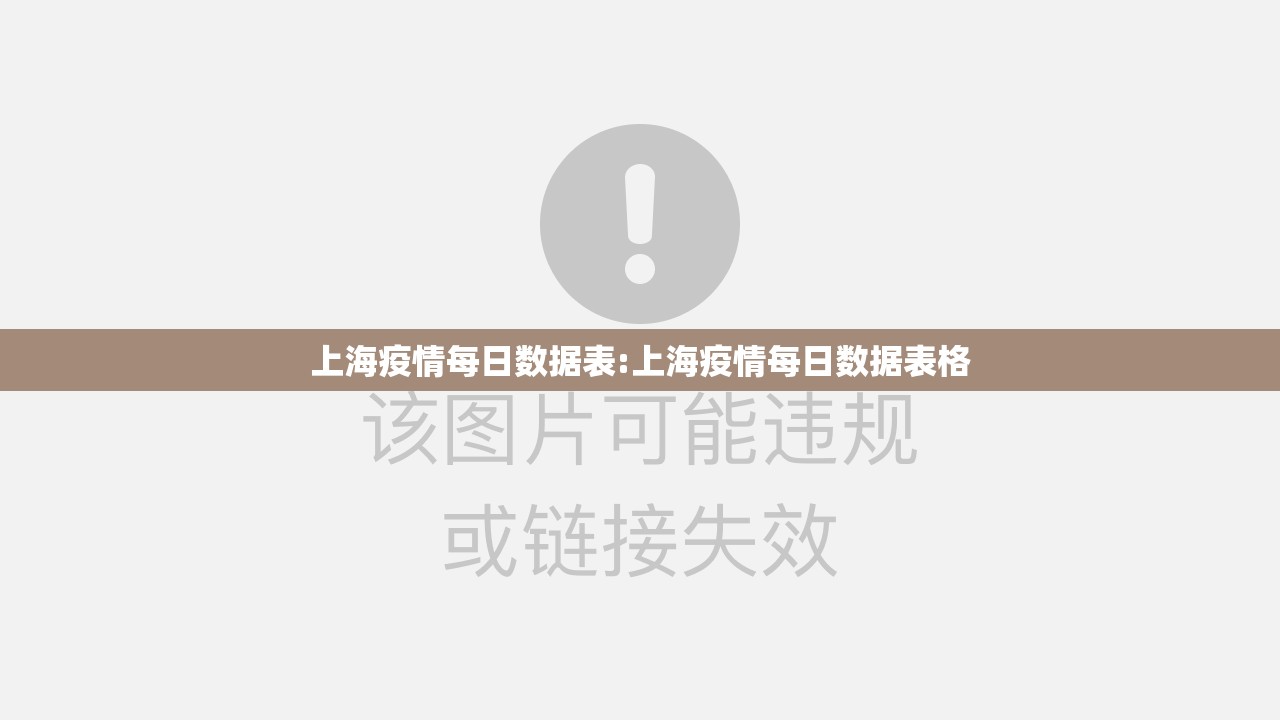 上海疫情每日数据表:上海疫情每日数据表格