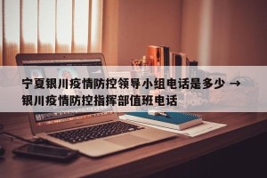 宁夏银川疫情防控领导小组电话是多少 → 银川疫情防控指挥部值班电话