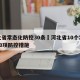 河北省常态化防控30条›河北省10个常态化30项防控措施