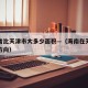 海南省比天津市大多少面积—（海南在天津的哪个方向）